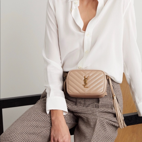 YSL Lou Matelassé Green leather belt bag - Picture 6 of 6